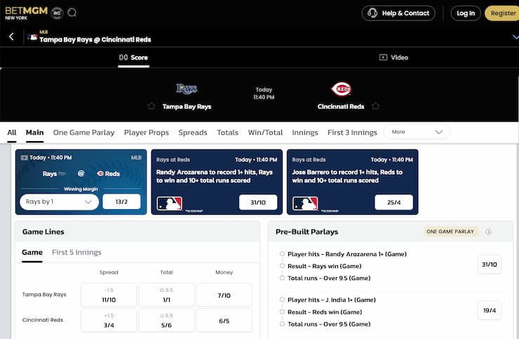MLB betting