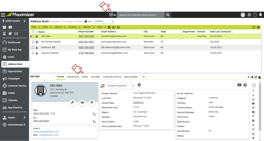 Maximizer CRM Sales and Marketing Automation Tool