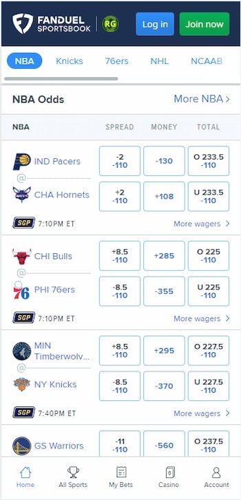 Mobile betting in Virginia FanDuel
