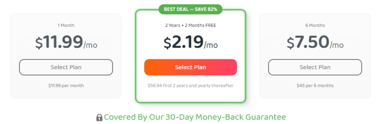 Private Internet Access pricing