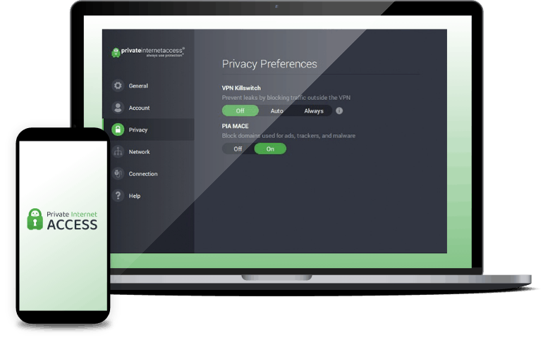 프라이빗 인터넷 액세스 아이폰 VPN