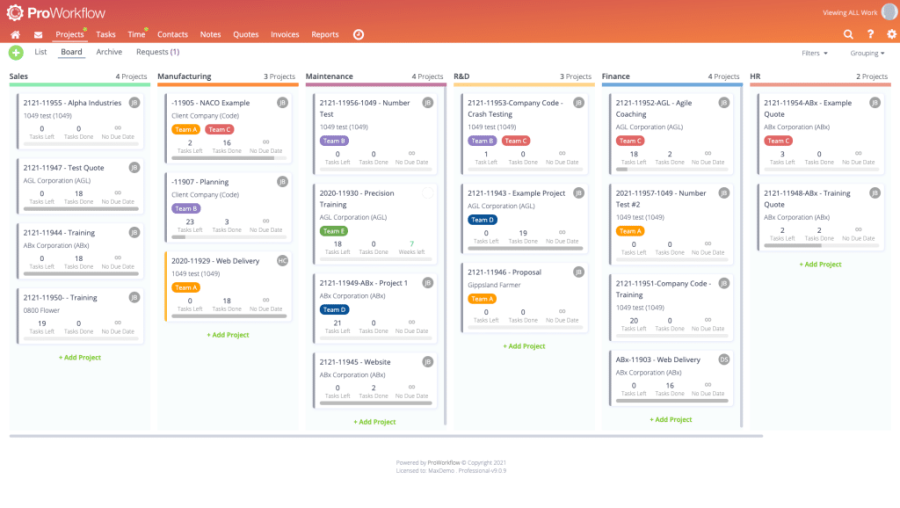 Pro Workflow | Top free PM software
