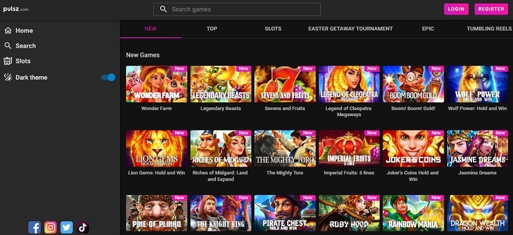 Pulsz Sweepstakes Online Casino
