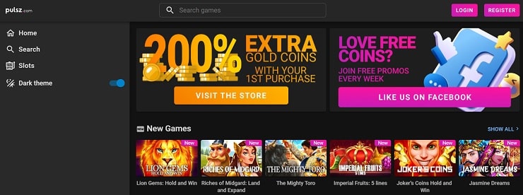 Pulsz Sweepstakes Casino