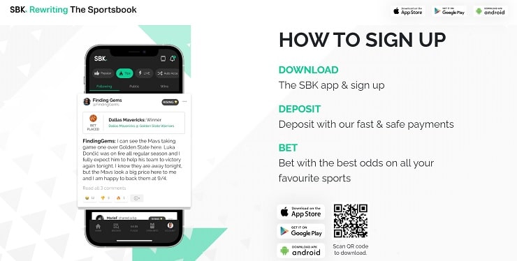 SBK Sportsbook Gambling Site