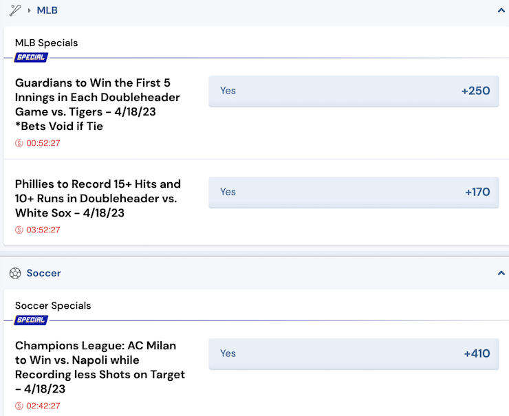 Same Game Parlay Boosts