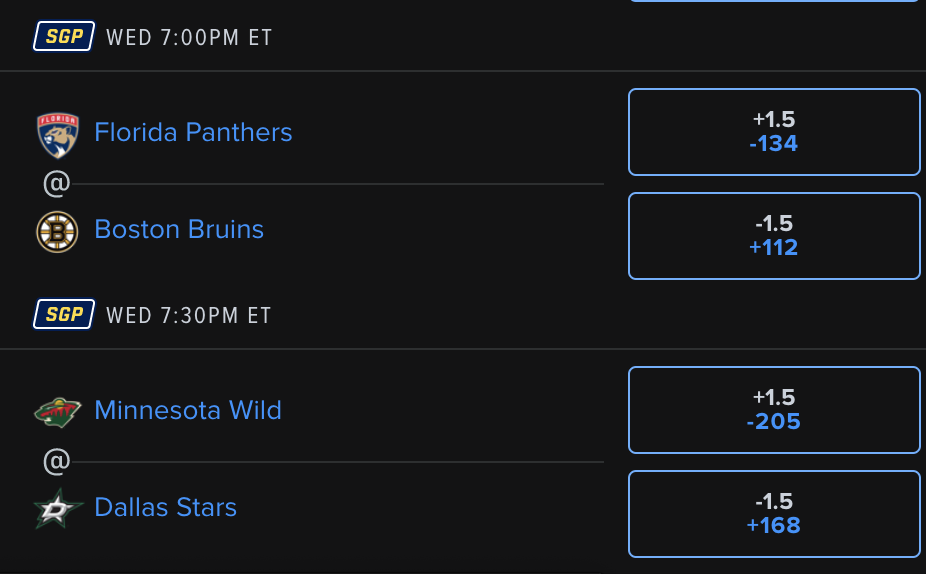 Puck Line Comps