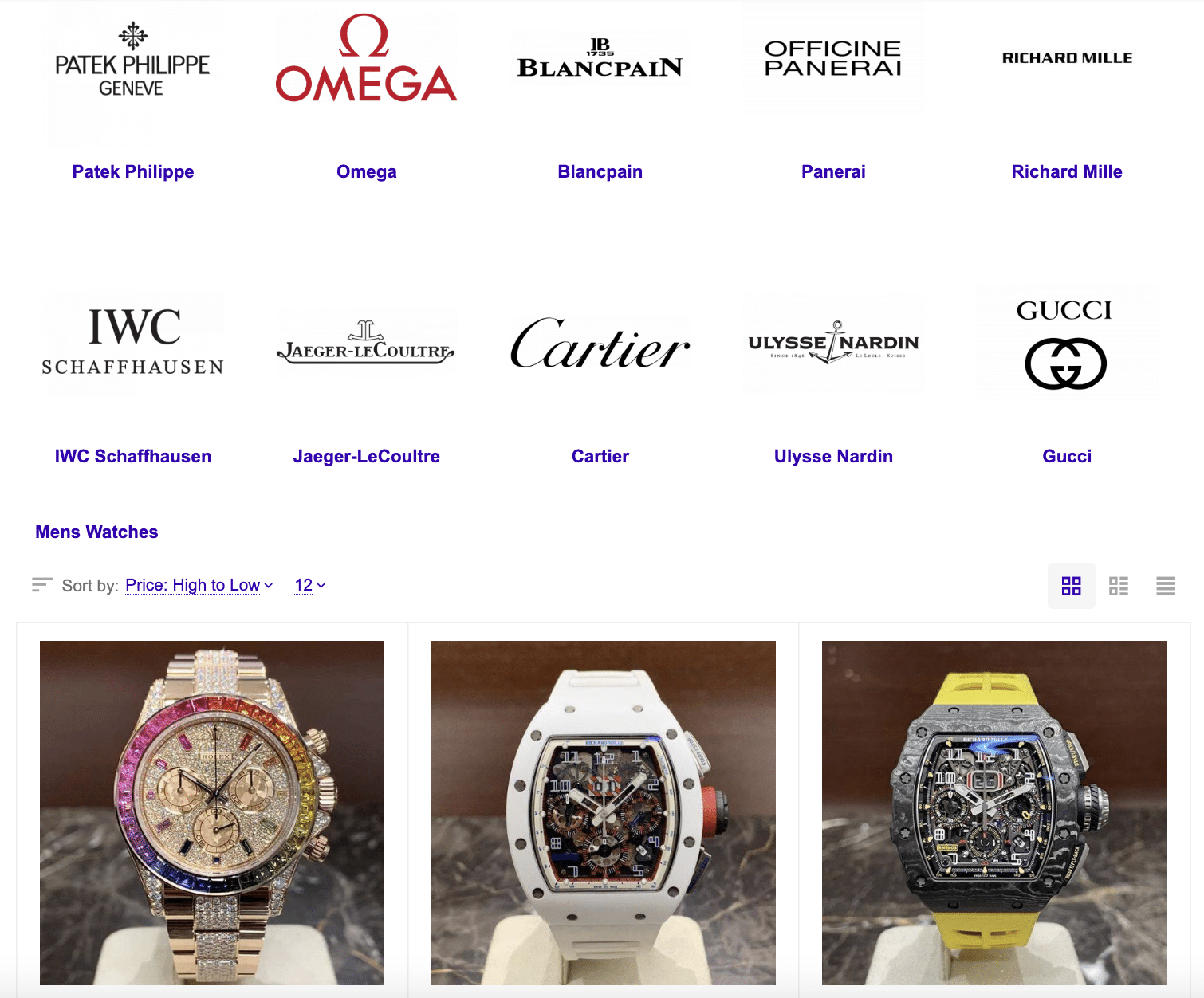 Crypto Emporium orologi di lusso