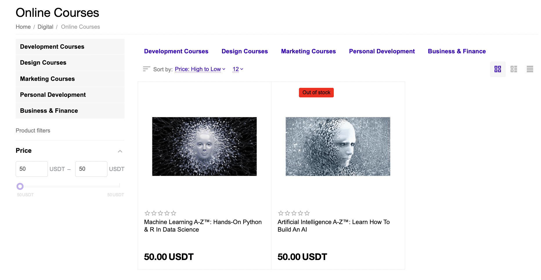 Crypto Emporium courses 