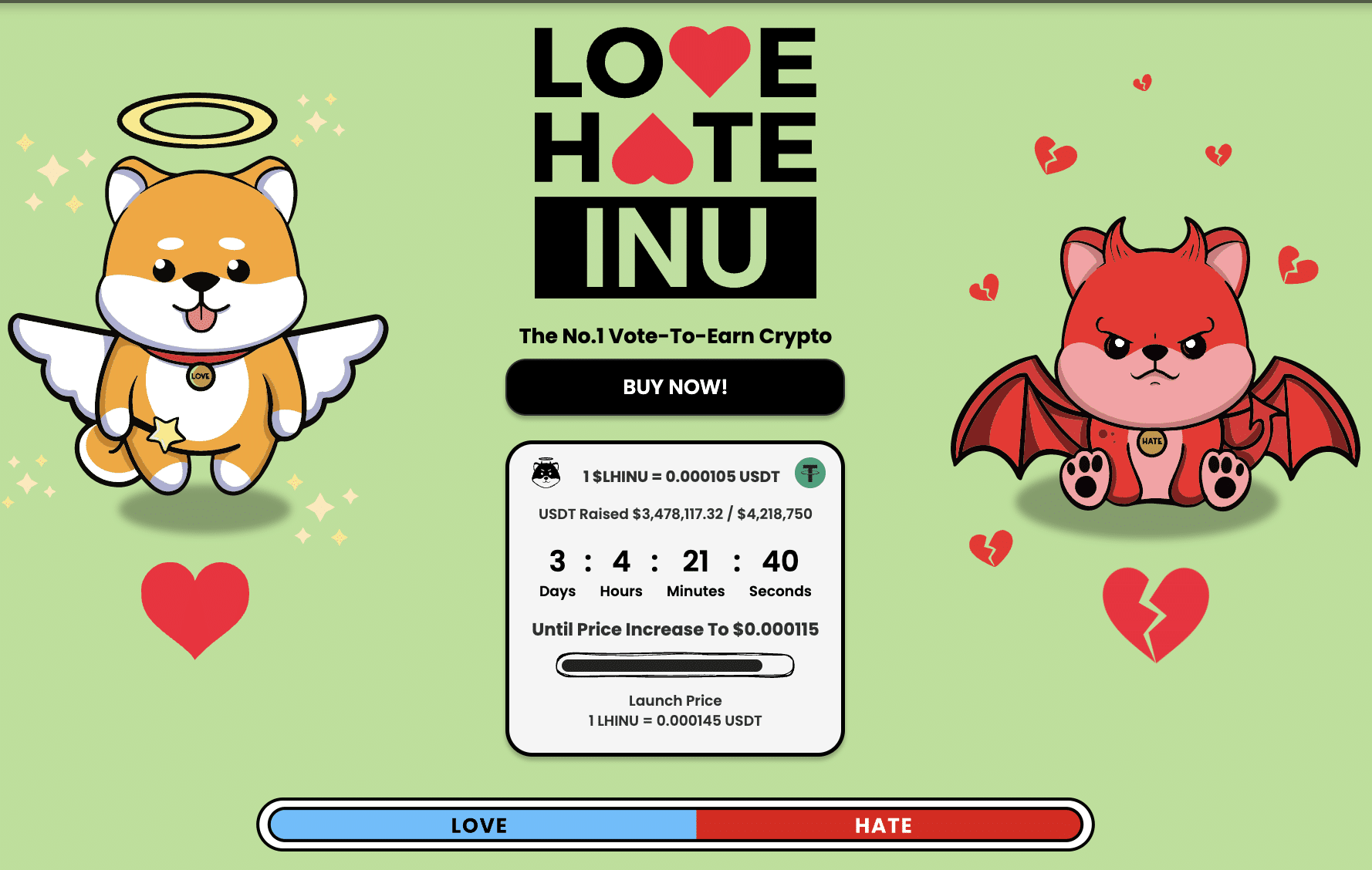 Love Hate Inu presale
