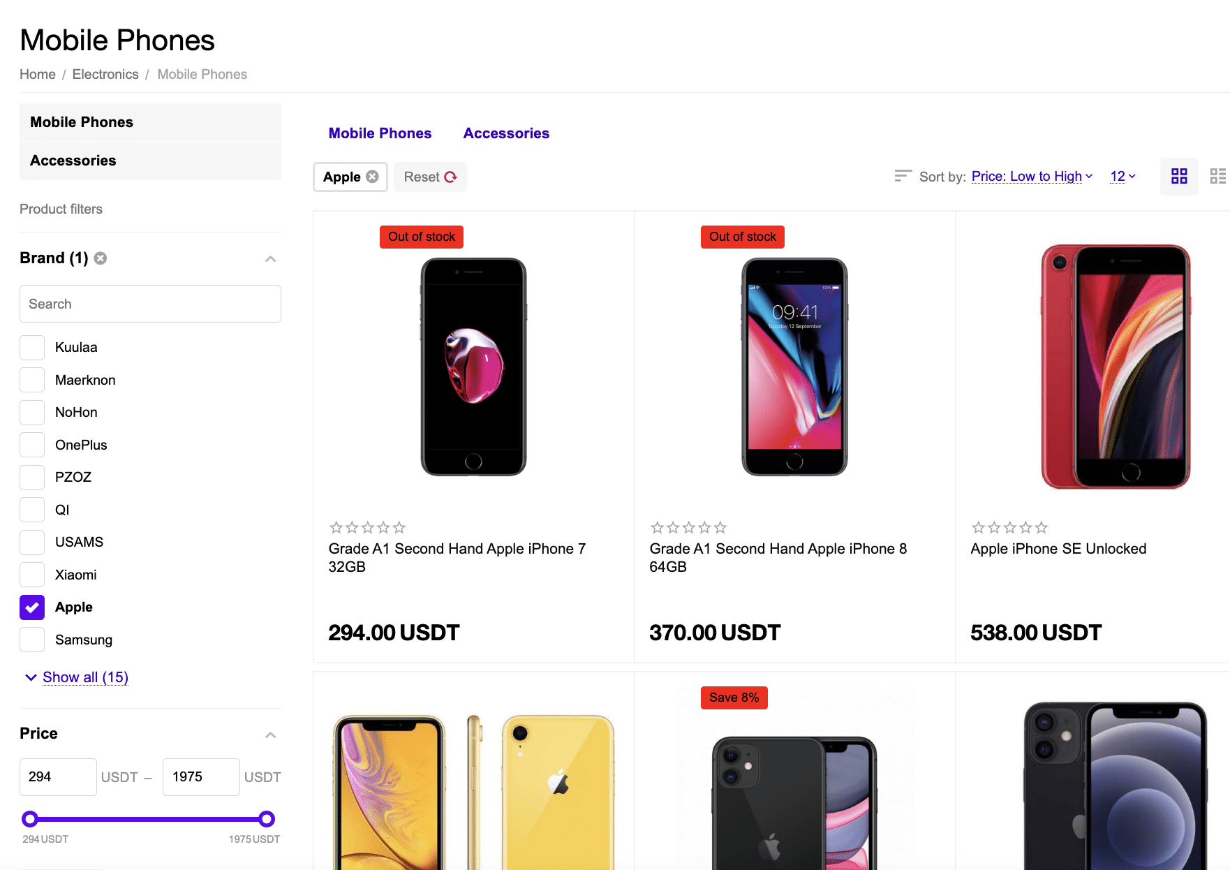 Buy a mobile phone with crypto