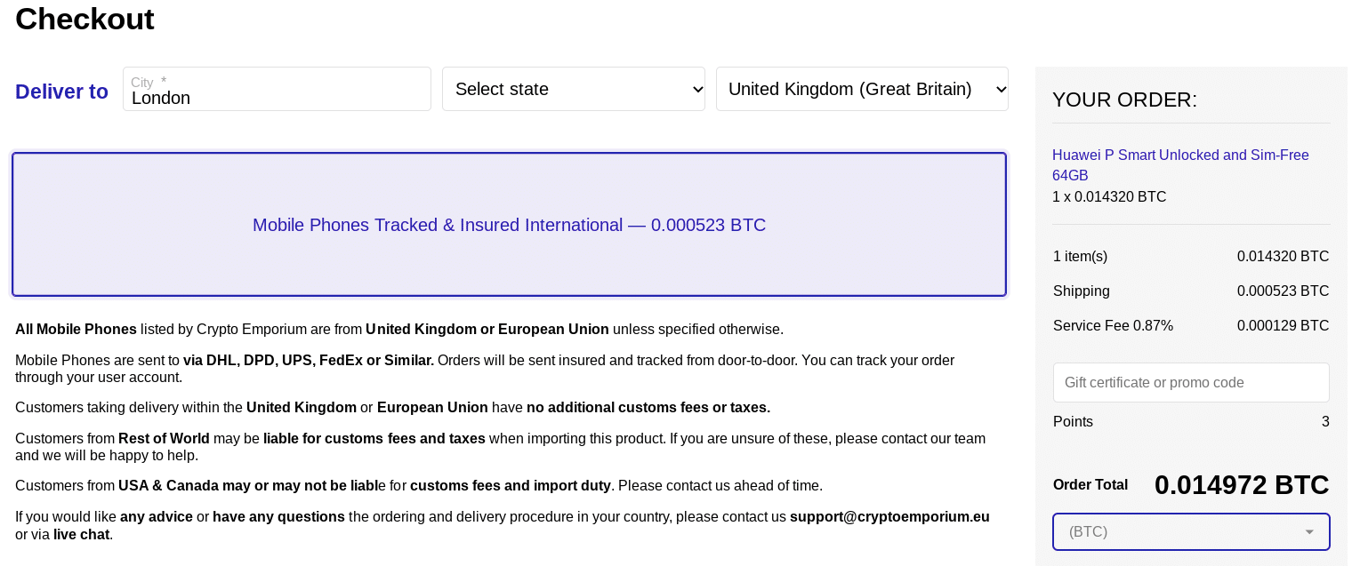 Crypto Emporium sign up