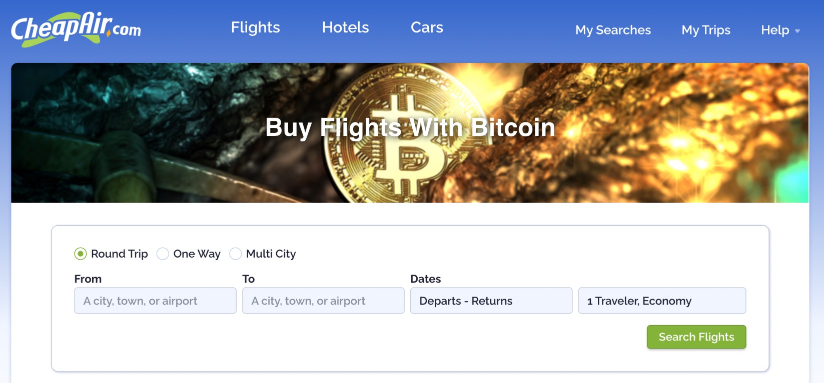 CheapAir.com Bitcoin