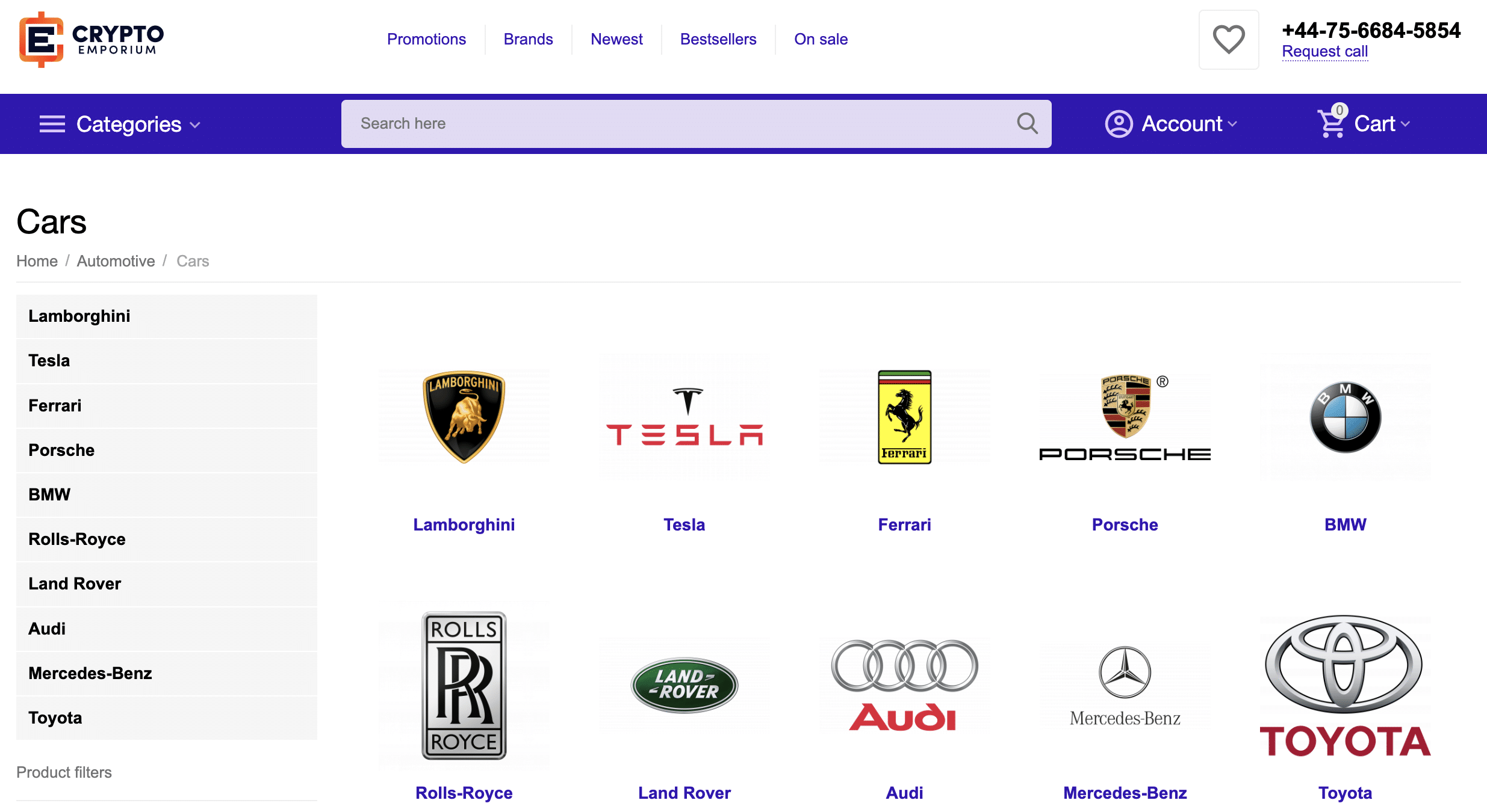 Crypto Emporoium Cars
