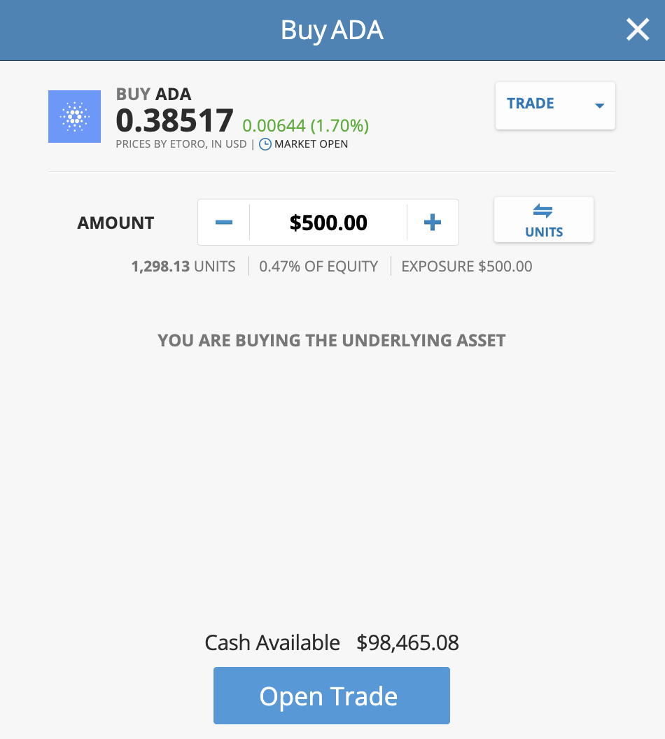 How to use eToro to buy crypto