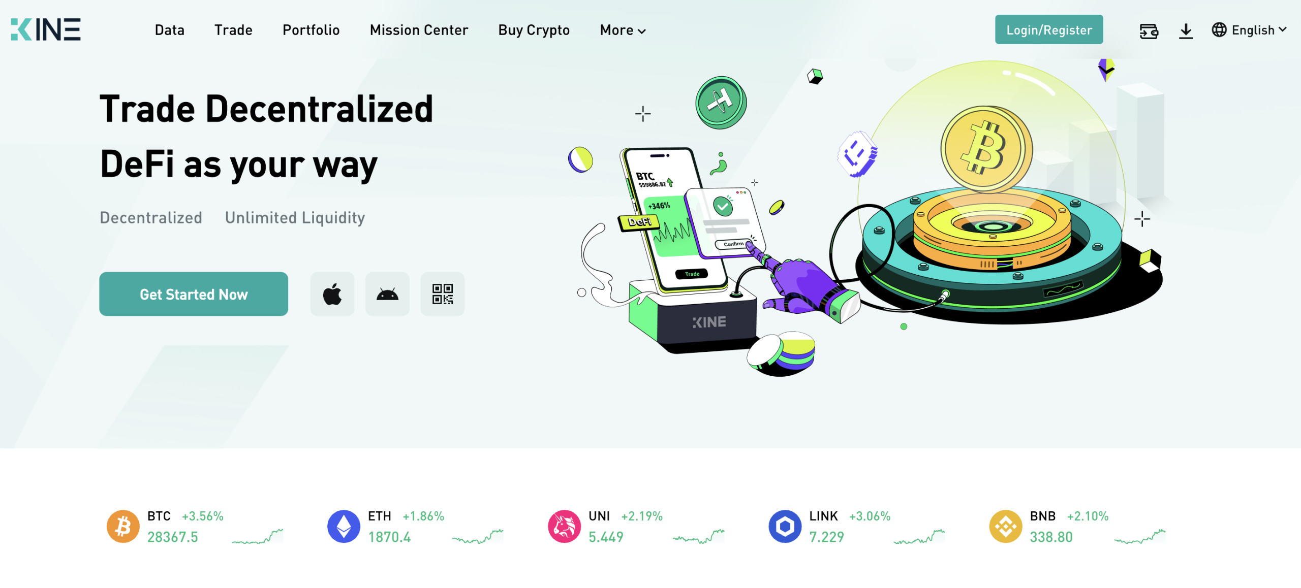 Kine decentralized exchange 