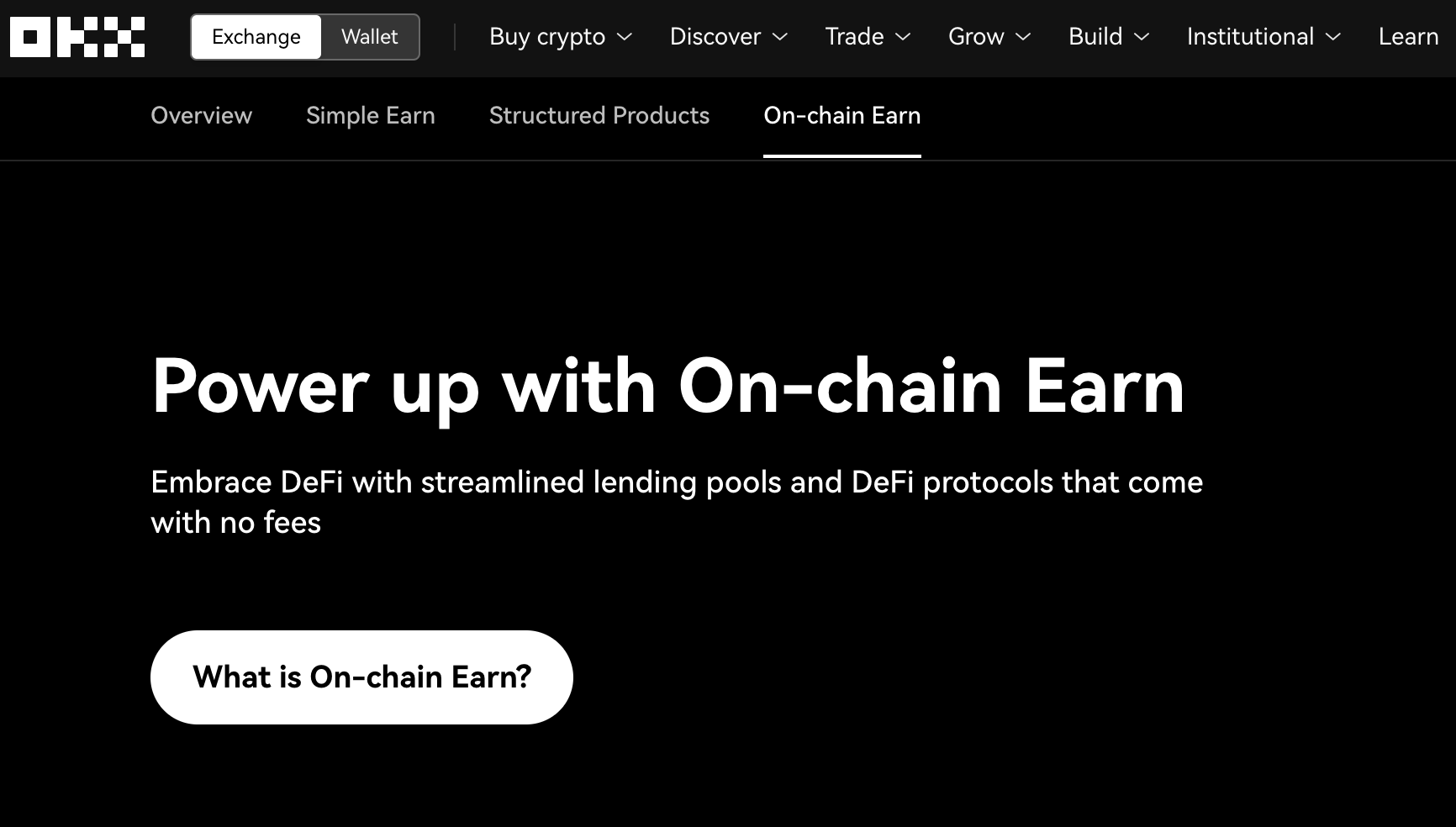 OKX DeFi On-chain earn