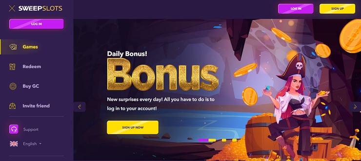 SweepSlots Sweepstakes Casino
