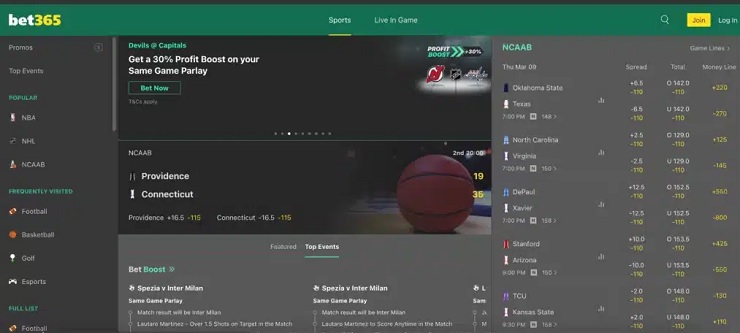 bet365 Sportsbook NJ Online Gambling Site