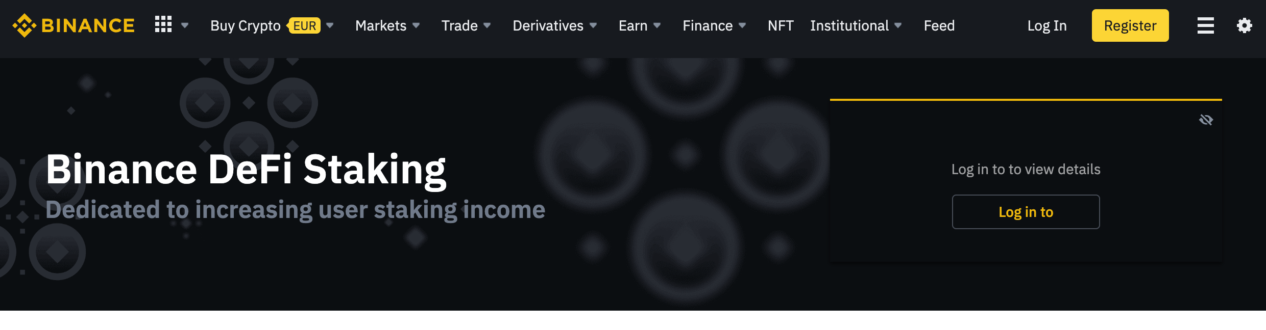 Binance staking