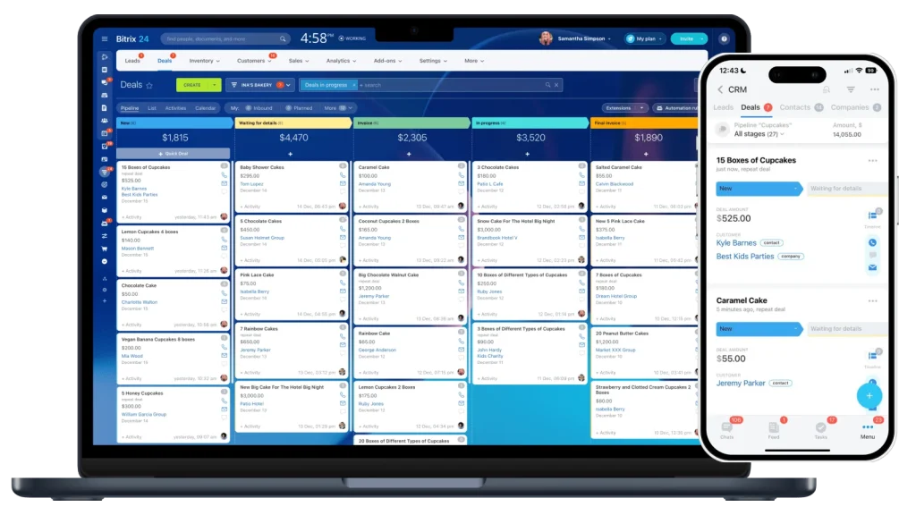 bitrix24 business management software