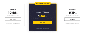CyberGhost VPN UK pricing
