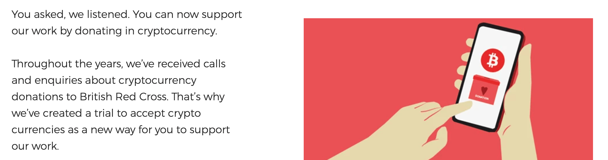 Red Cross crypto donations