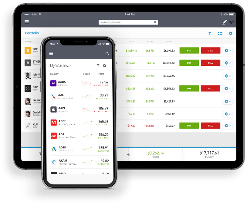 eToro crypto app