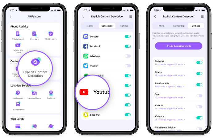 famisafe youtube monitoring