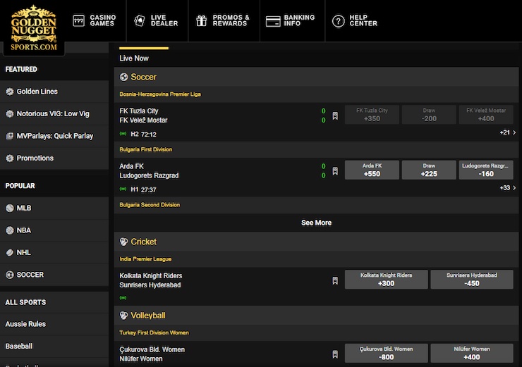 golden nugget Virginia online sports betting