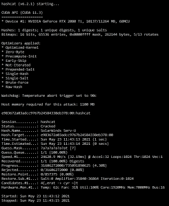 hashcat password cracker