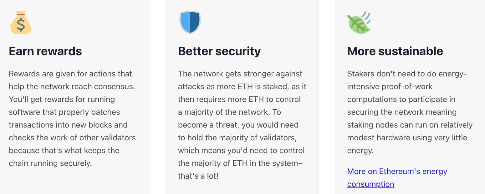 Crypto staking