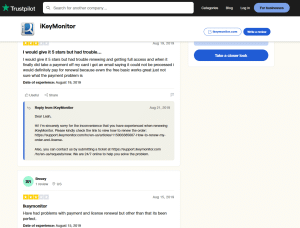 iKeyMonitor Trustpilot Reviews