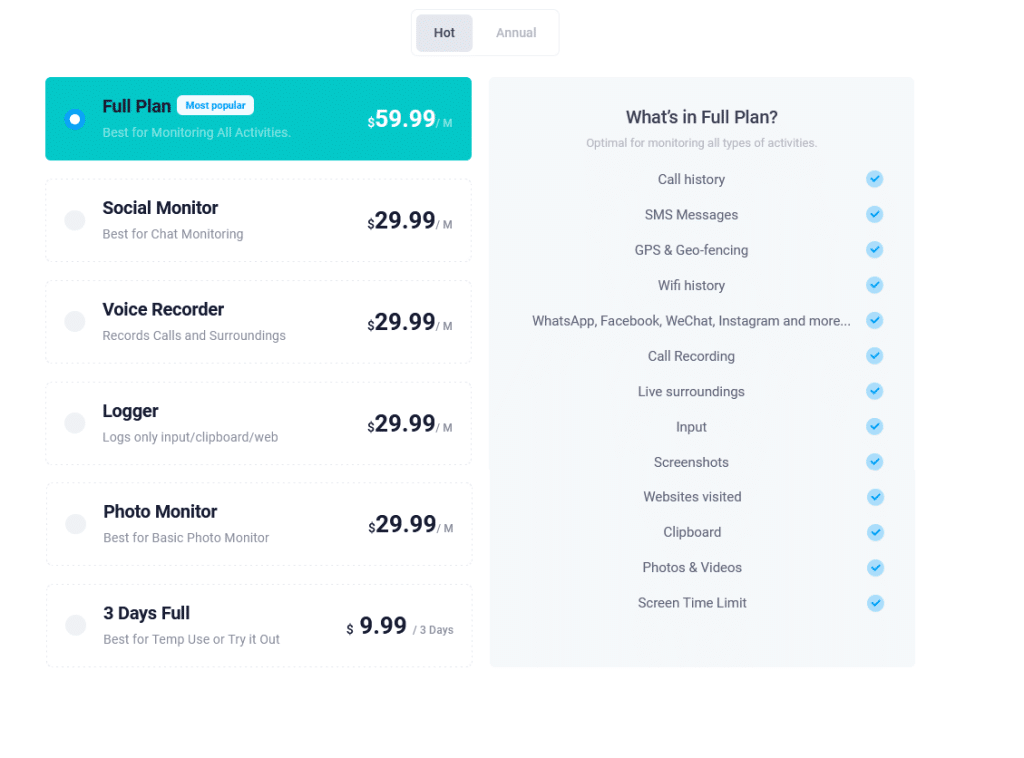 ikeymonitor pricing