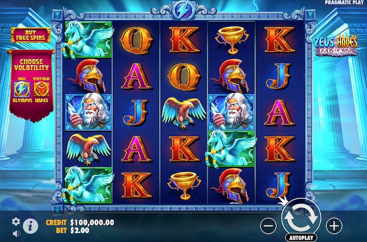 Zeus vs Hades slot reels - Techopedia