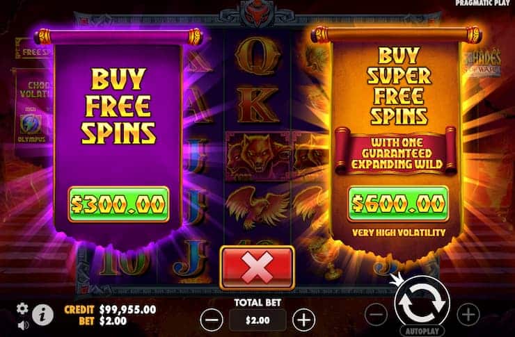 Zeus vs Hades: Gods of War slot bonus buy options - Techopedia