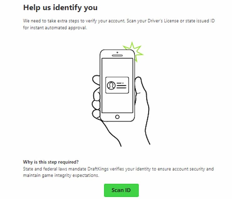 DraftKings Scan ID