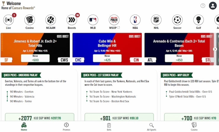 Caesars Arizona Online Sports Betting Site