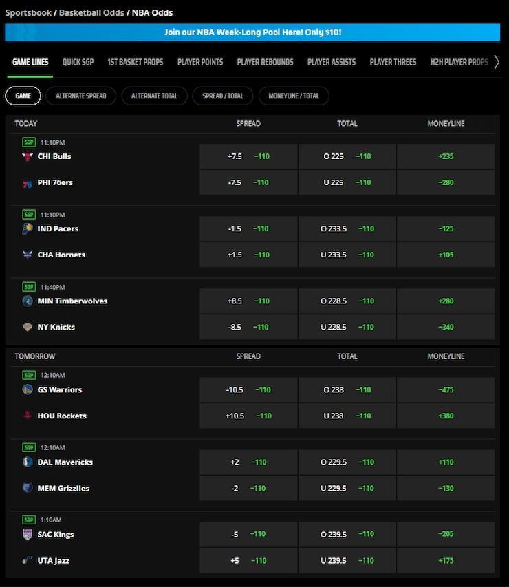 NBA betting in Tennessee