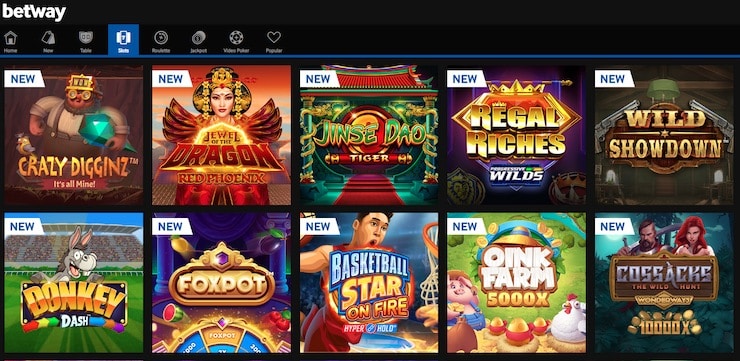 NJ Slots at Betway