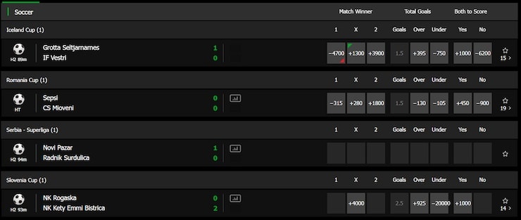 Betway NJ Live Betting
