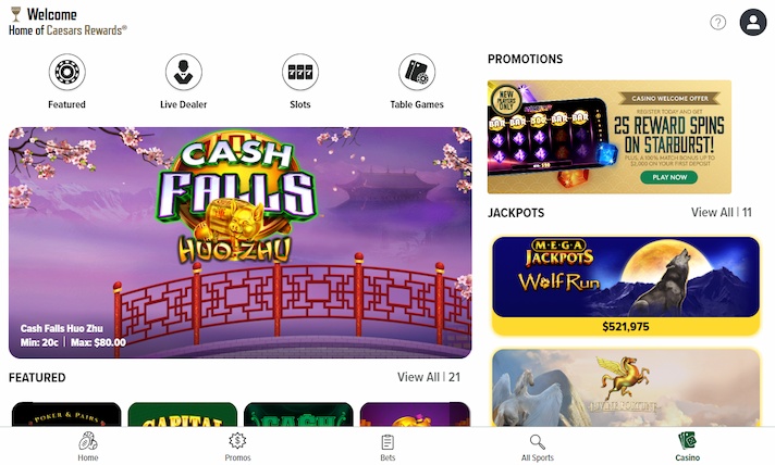 Caesars US Real Money Online Casino