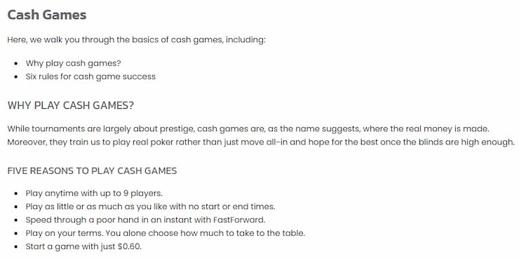 NJ Poker Sites BetMGM Cash Games