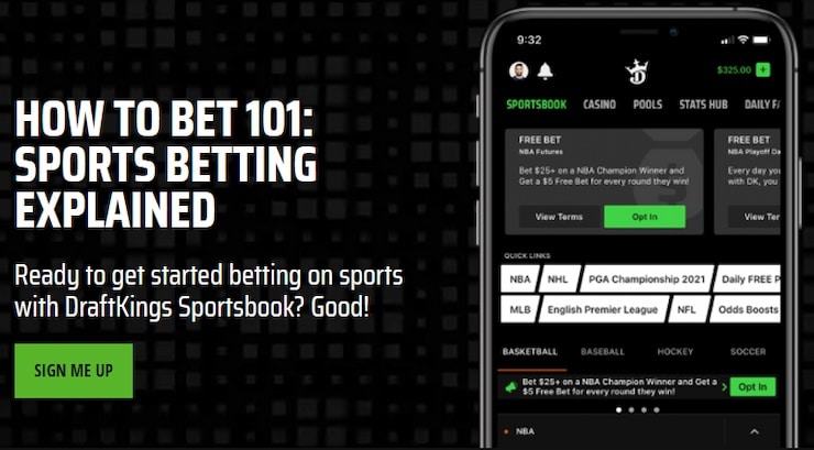 Sports betting in New Jersey DraftKings signup