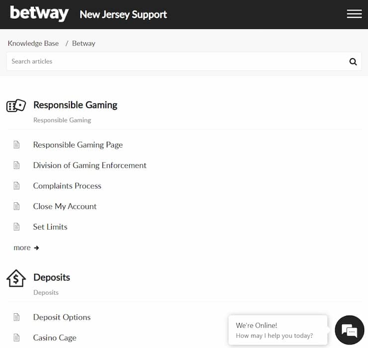 Betway NJ Customer Support