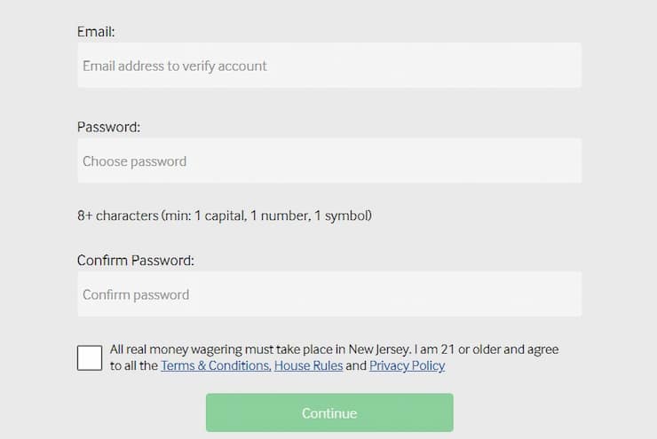 Betway NJ sign up