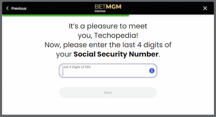 BetMGM SSN