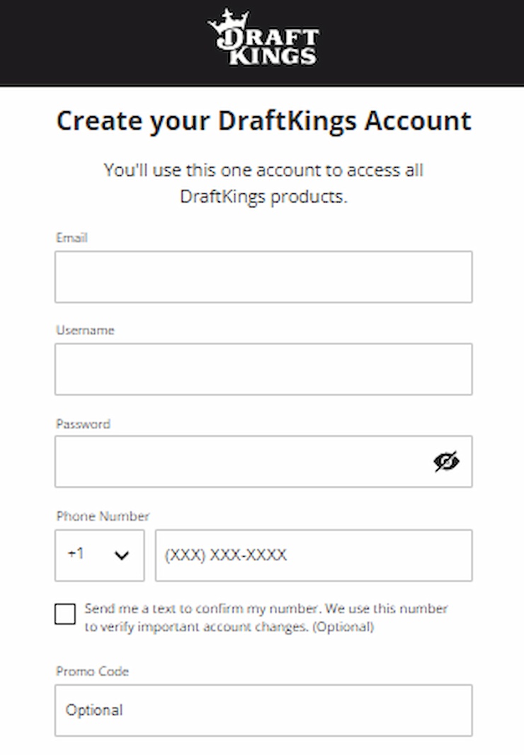 DraftKings OR Registration Process