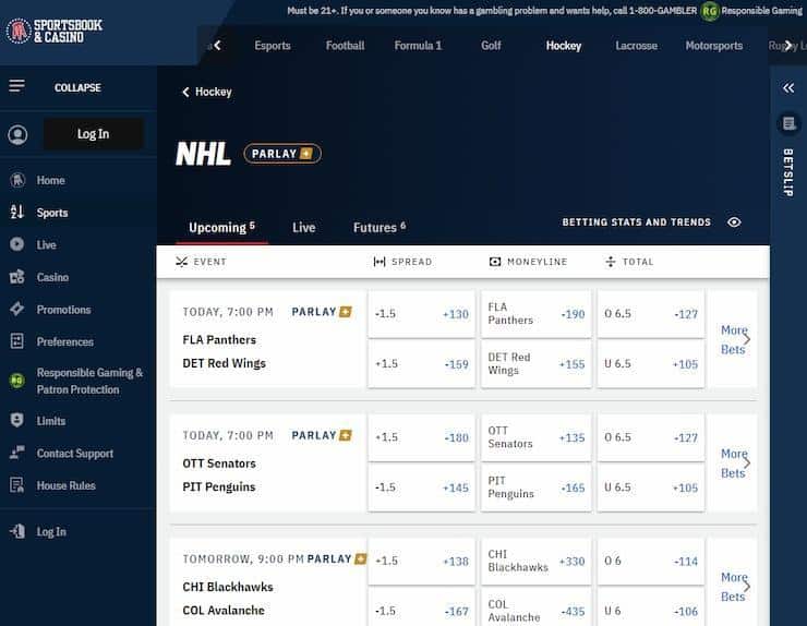 Barstool CO Online Gambling Page