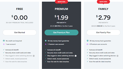 nordpass pricing